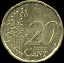 Двадцать евроцентов 2001-го года
