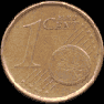 Один евроцент 1999-го года