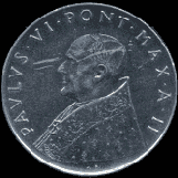 Сто лир 1964-го года, Папа Римский Павел VI